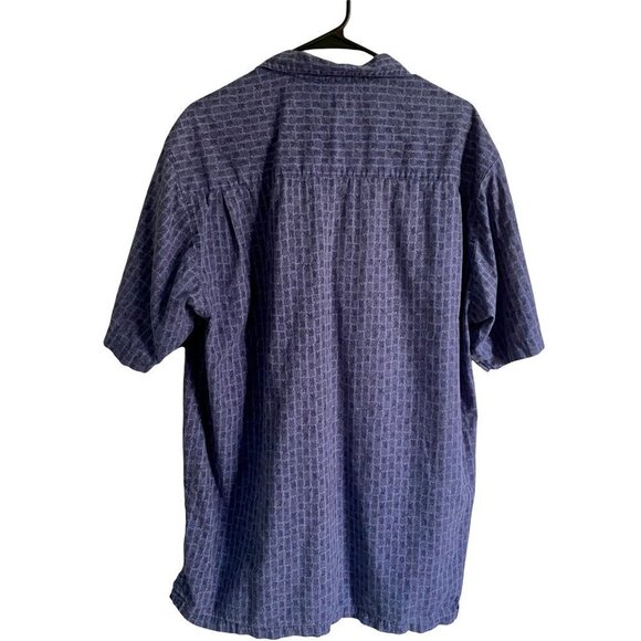 L2 Casual Cotton Short Sleeve Button Down Shirt Mens Large - Picture 6 of 9